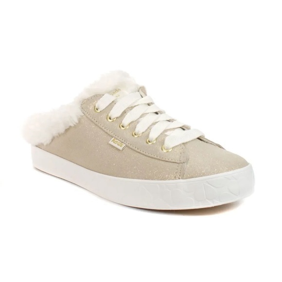 Keds X Kate Spade New York Kickstart Metallic Pink Mule Sneakers NWOB Size 6